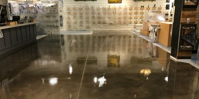 Polished Concrete floors retail floors