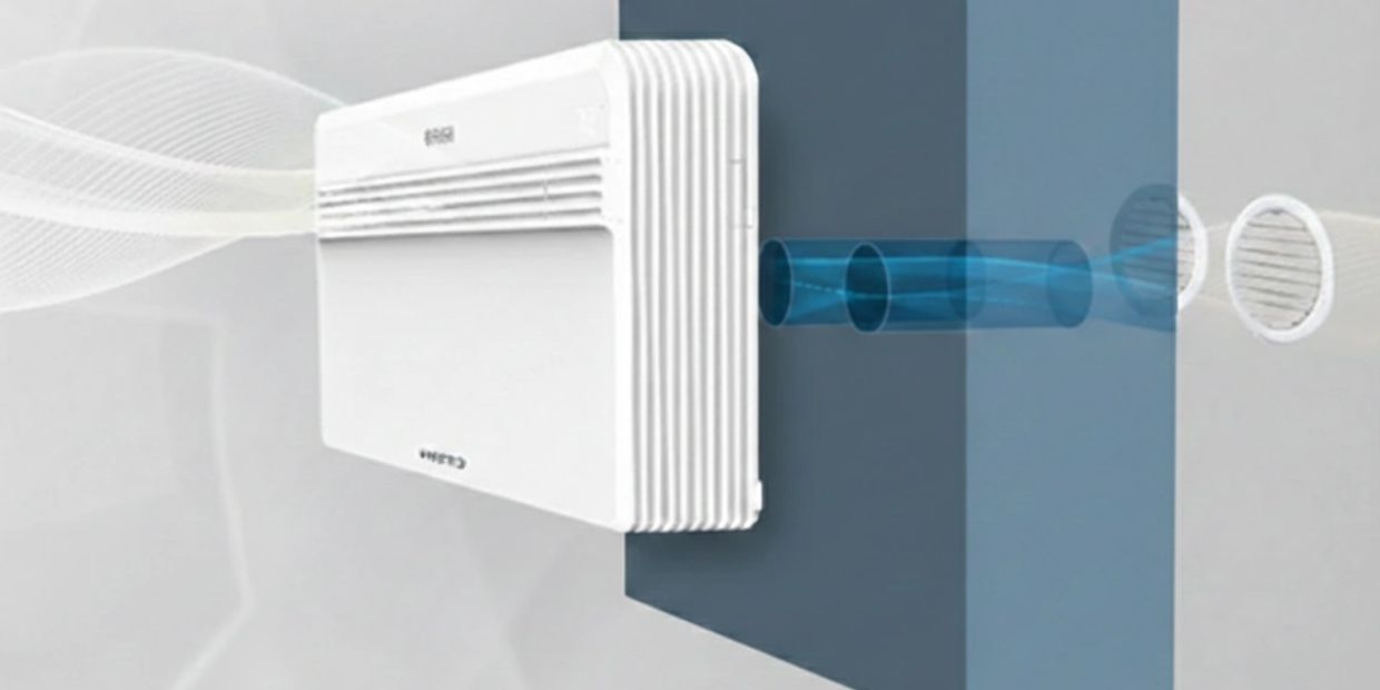 Through the wall all in one heat pump with no outdoor condenser