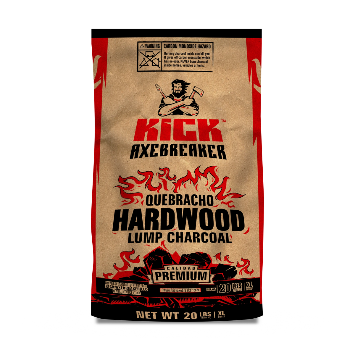 Kebroak KHWC40LB 40-Pound Hardwood Lump Charcoal Bag