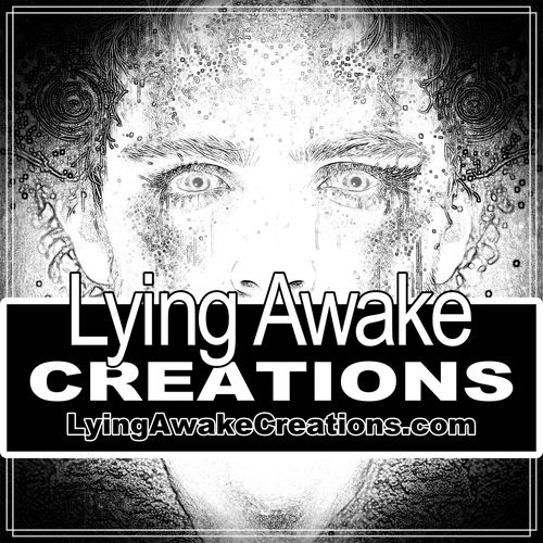Lying Awake Creations logo.
