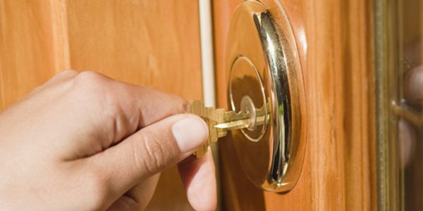Key in door
