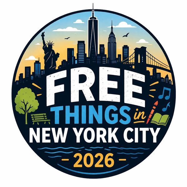 Illustration promoting free things in New York City for 2026.