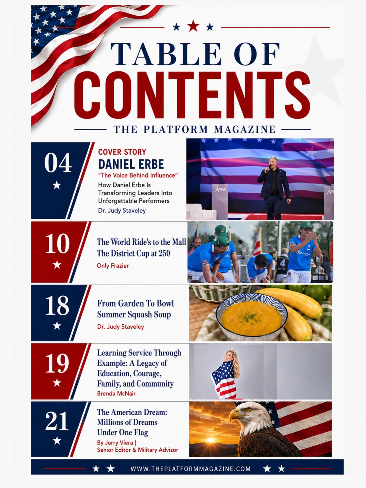 The Platform Magazine July 2026 
Table of Contents