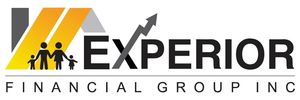 Logo of Experior Financial Group Inc. with a rising arrow graphic.
