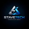 Sleek StaveTech Innovations logo with metallic blue and silver tones.