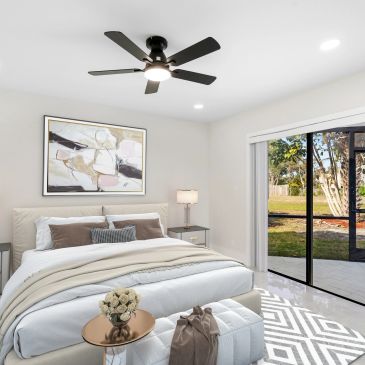 Professionally styled bedroom