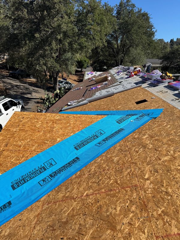 FT Synthetics Platinum Ice & Water valley leak barrier in Twain Harte, CA.