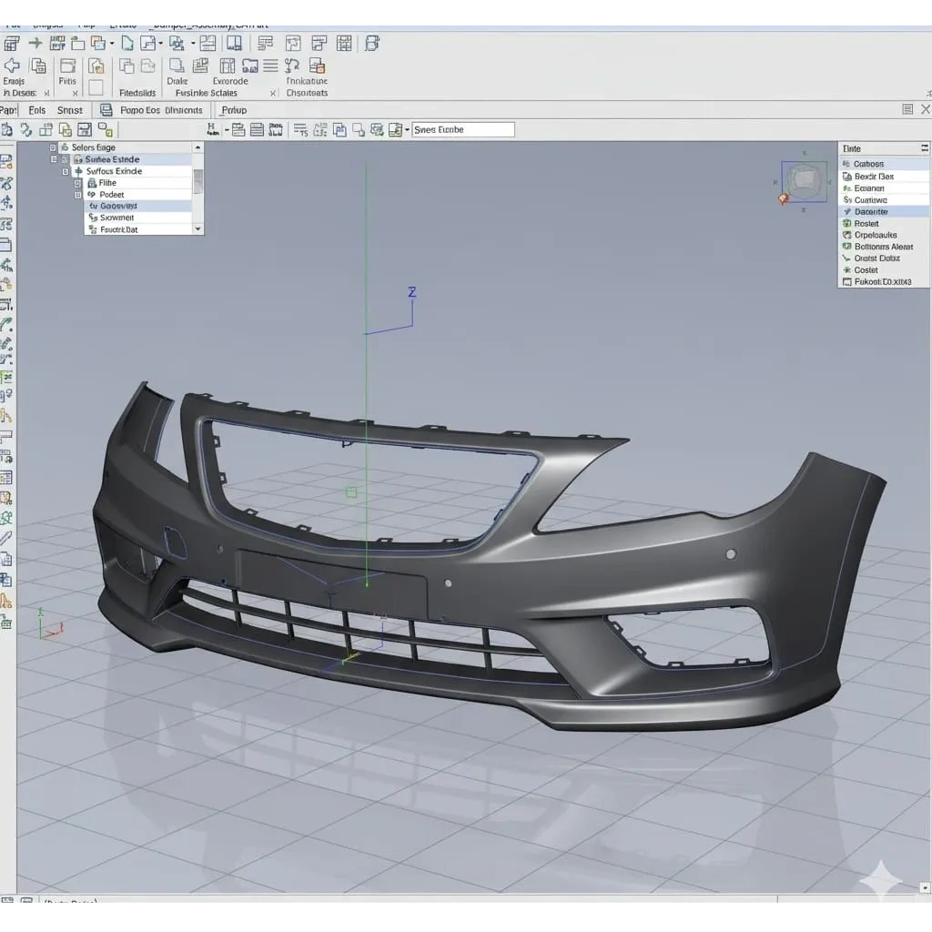 Automotive bumper reverse engineering