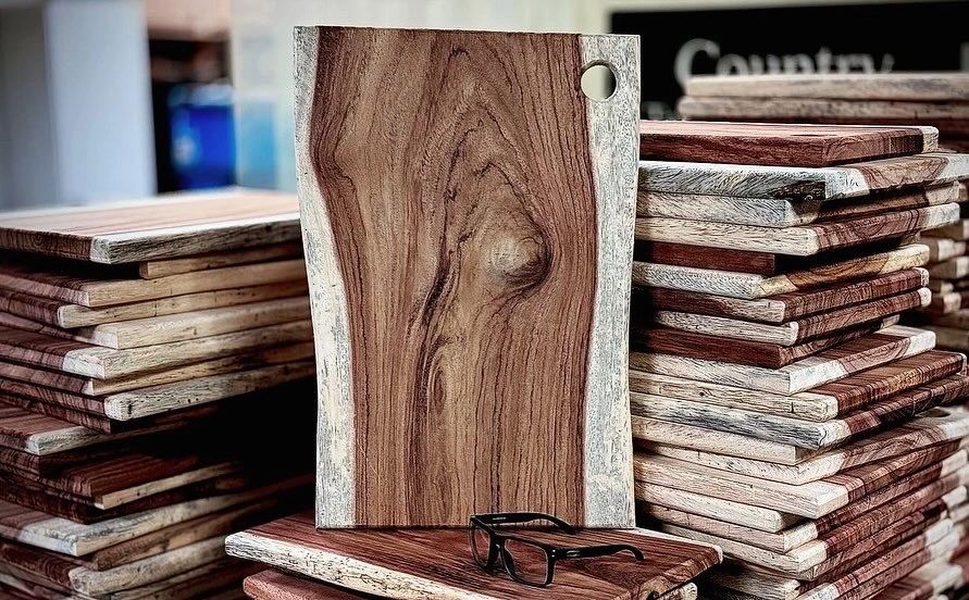 Spanish Parota Charcuterie Board