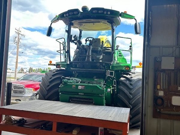 farm equipment glass install