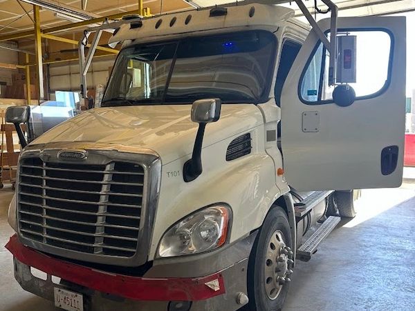 Semi truck windshield install