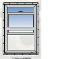 SINGLE HUNG VINYL WINDOW, VERTICAL SLIDER