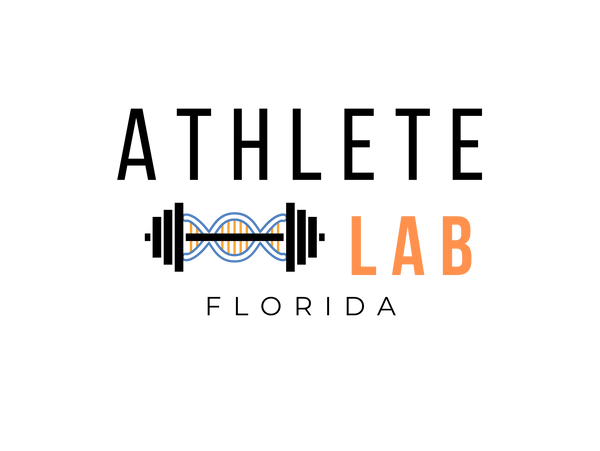 Logo featuring a DNA strand and the word 'LAB' in orange.