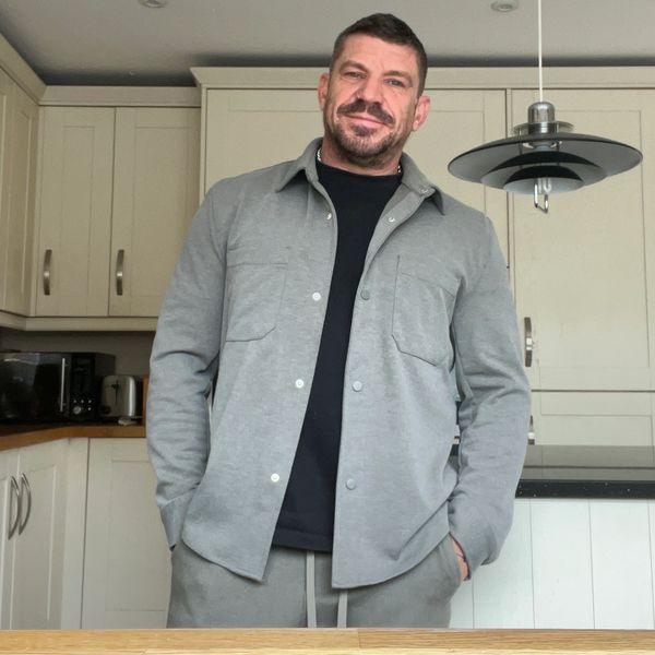 Standing in new kitchen