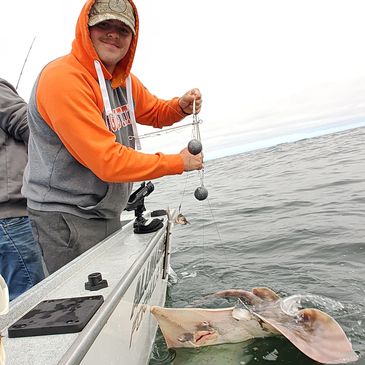 halibut fishing from port orford oregon and coos bay and charleston oregon  on a charter boat