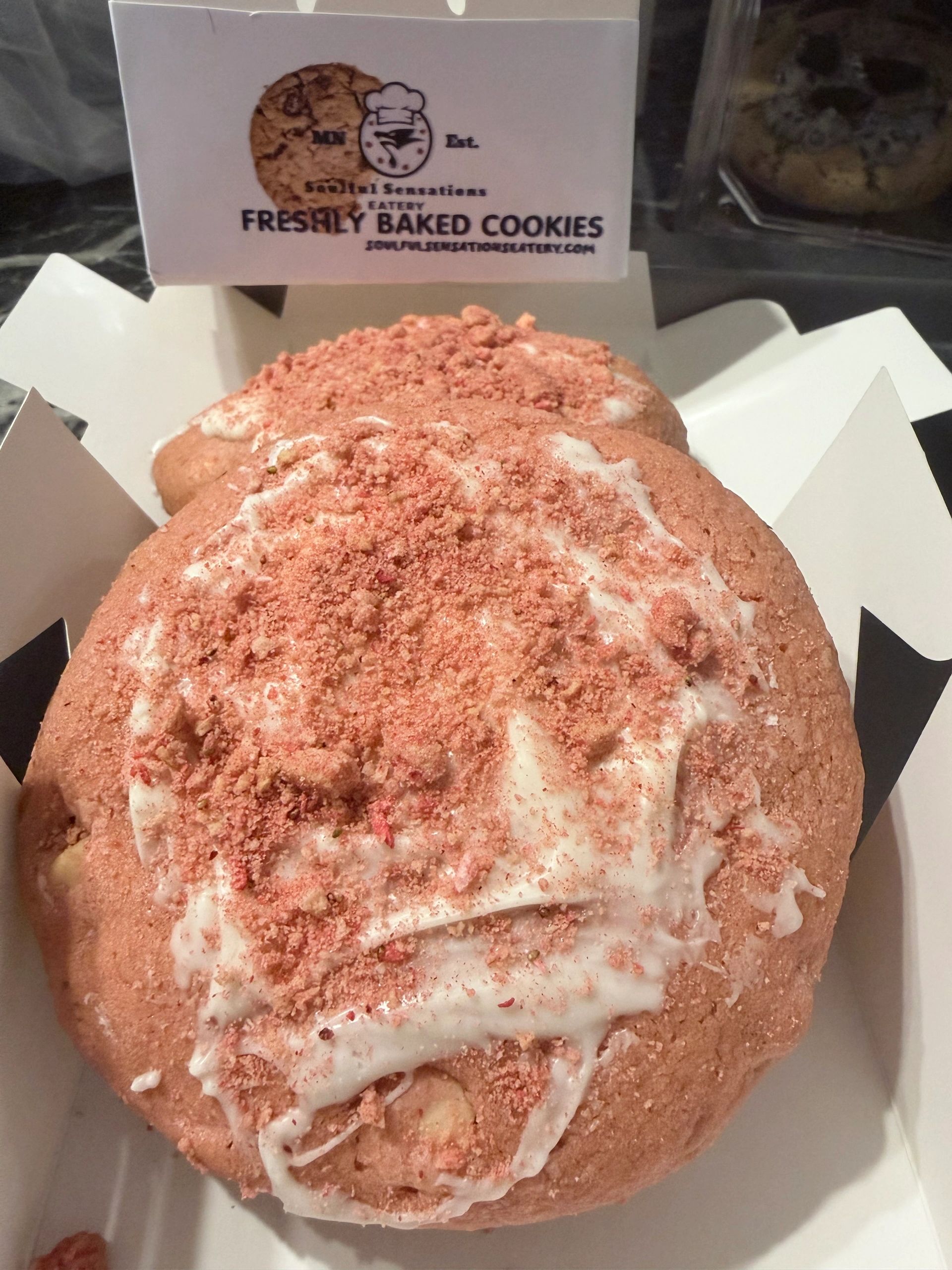 Strawberry Cream Cheese Chip Cookie