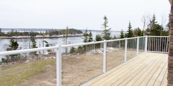 Glass front deck with amazing view Nova Scotia