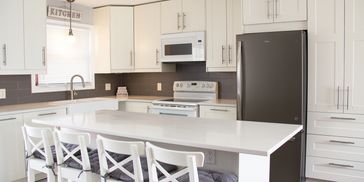 Remodeled kitchen from home renovations