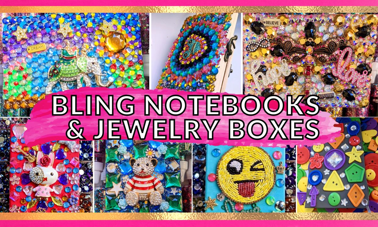 Bling Notebooks and Jewelry Boxes