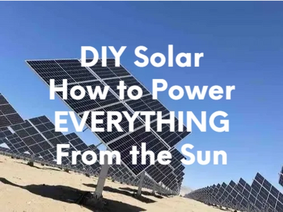 You can power everything from the sun using a Sunchaser 8 available at howtodiysolar,com