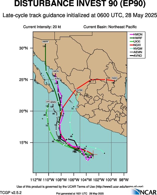 Heat and tropical cyclone and tropical moisture into a cut-off