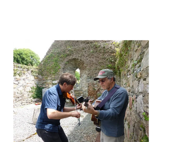 Skibbereen, Ireland, County Cork. In the ruins of an ancient church, near he grave sites of thousand