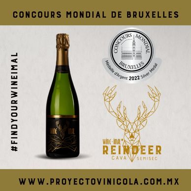 Cava Reindeer Semisec con medalla de plata por el Concurso Mundial de Bruselas 