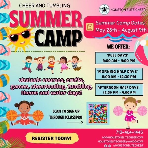 Day Camp, Summer Camps Houston Elite Cheer Houston, Texas