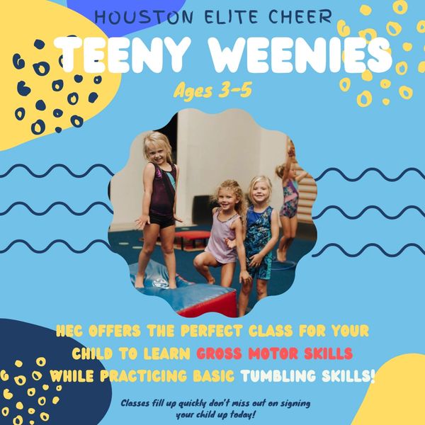 Teeny Weenies class at Houston Elite Cheer