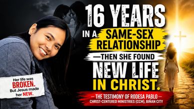 A testimony of 16 years in a same-sex relationship and finding new life in Christ.