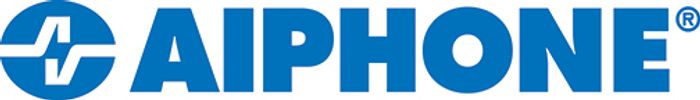 Aiphone logo in blue with a waveform symbol.