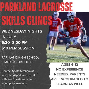 Parkland Lacrosse Youth Skills Clinics
