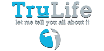 Logo of TruLife with a blue and gray color scheme.