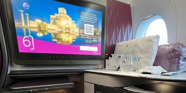 Qatar Airways Qsuite, First in Business.