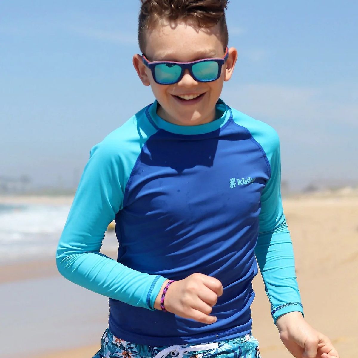 Boys sun safe rashie jungle