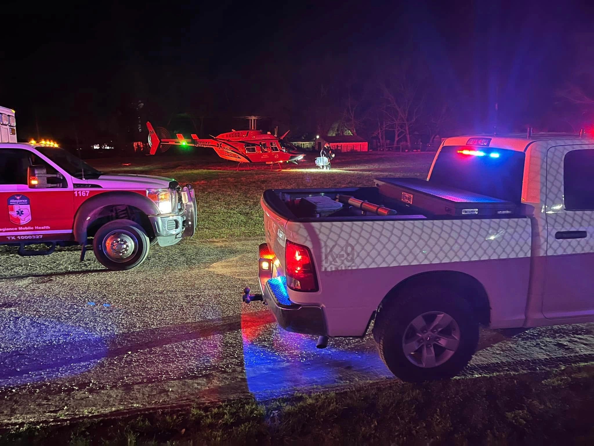 Life Flight Lands in Groveton