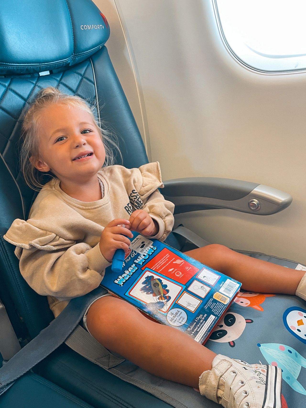 Toddler Airplane Seat Extender For Kids, Airplane Footrest For