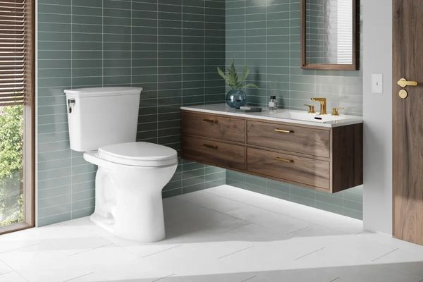 Modern toilet installation services: Sleek designs for efficient bathroom plumbing upgrades.