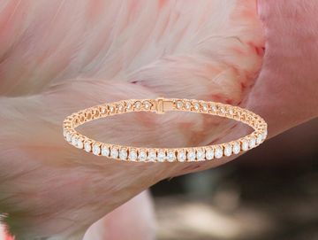 Rose gold diamond bracelet