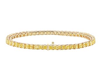 YELLOW DIAMOND TENNIS BRACELET