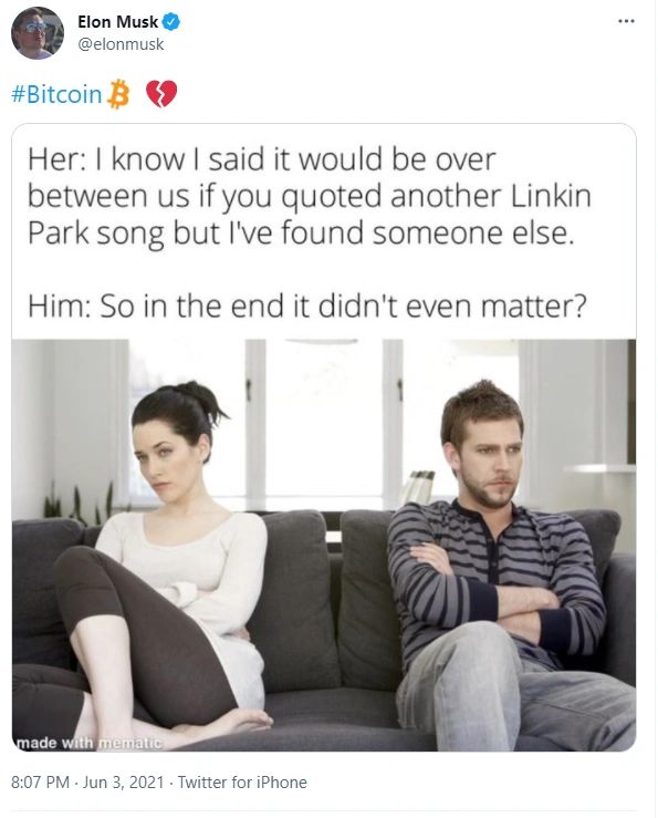 Elon Musk kills Bitcoin