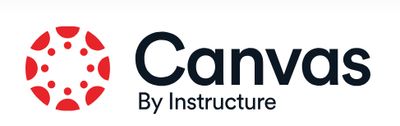 Canvas logo. Text: Canvas By Instructure