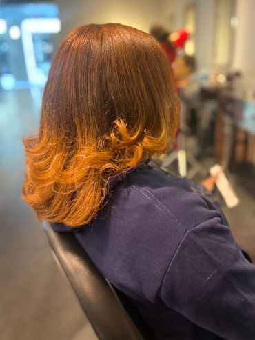 silk press and curl 