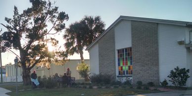 Entrance to The Sheltering Tree, Bunnell, FL.