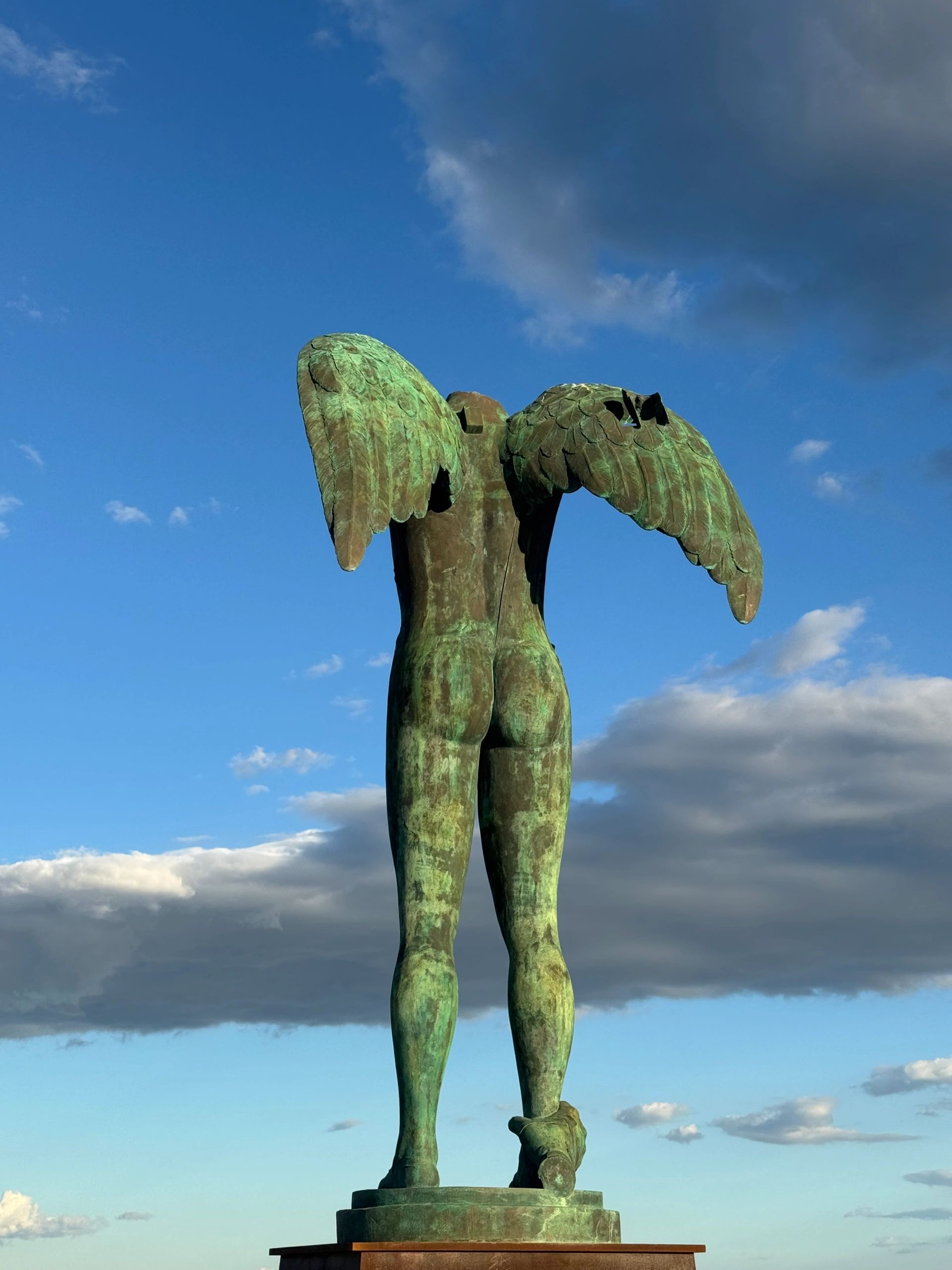 The statue of Ikaria on the Island of Ortigia. Symbolic of the eternal courage of women, 