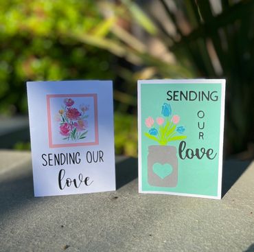 Sending Our Love Floral Cards