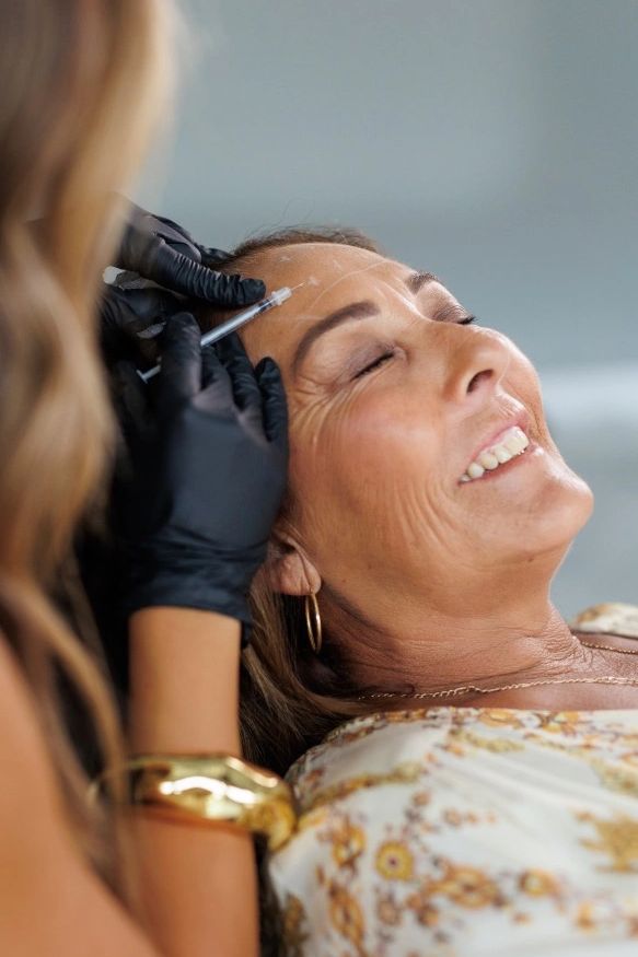 Non surgical face lift before after 