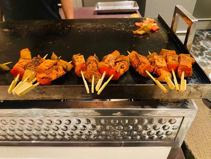 Live Paneer Tikka Skewers