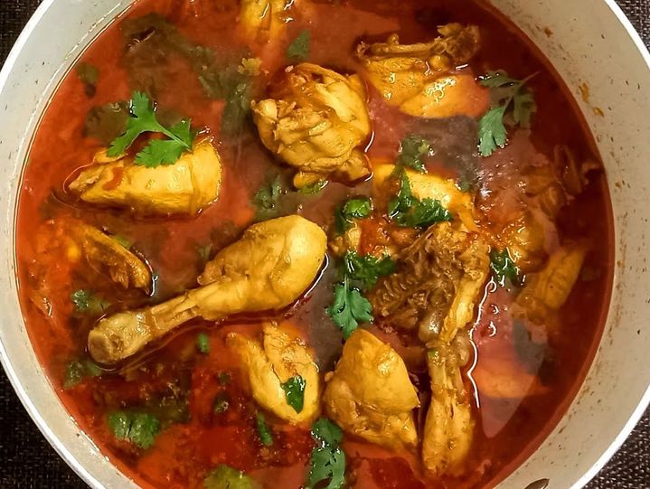 Shorbedaar Murgh or Goat