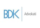 Logo of BDK Advokati law firm in simple grey design.